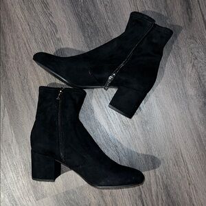 UNISA Black Faux Suede UNKIANNA Ankle Boots